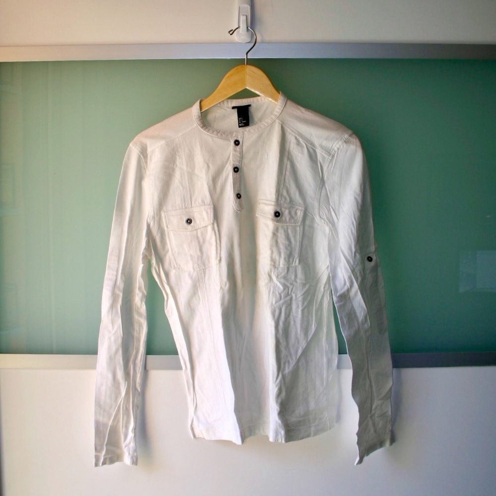 H&M Mens Casual Long Sleeve Shirt